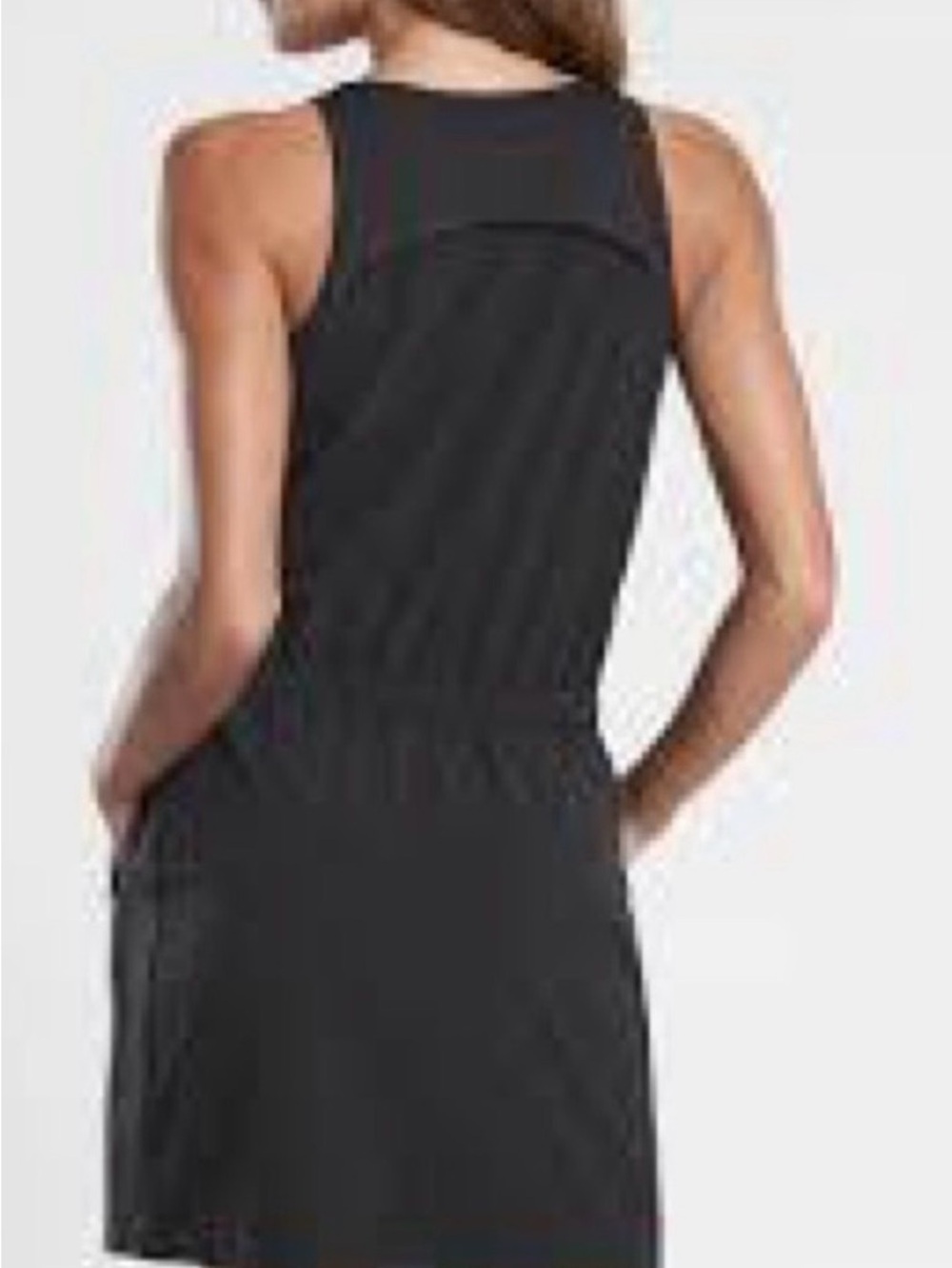 ATHLETA Expedition Black Skort Dress Zip Front and Drawstring Waist NWT 8 - Picture 4 of 14